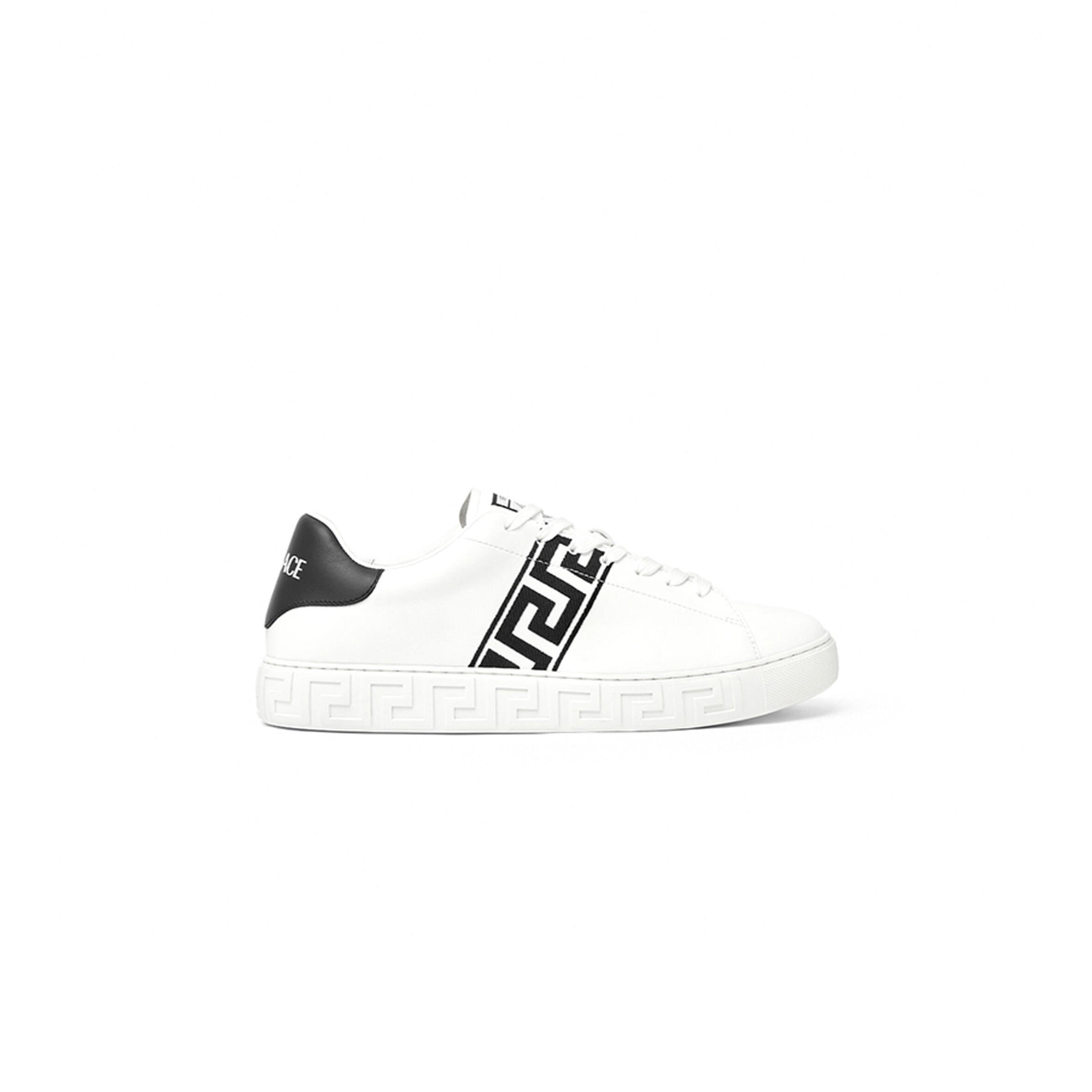 VERSACE EMBROIDERED GRECA SNEAKERS 
